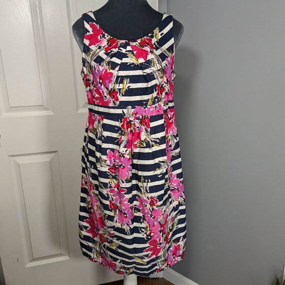 Motherhood Maternity Striped Floral Dress - Picture 2 of 11